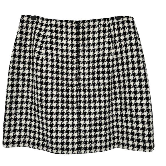 NWT Lilly Pulitzer Kels Mini Skirt Noir Houndstooth Sequin Boucle Size 8 $138 - Picture 8 of 10